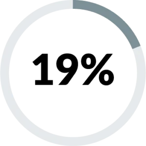 19 percent graphic